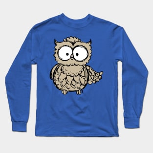 Cute hand drawn owl Long Sleeve T-Shirt